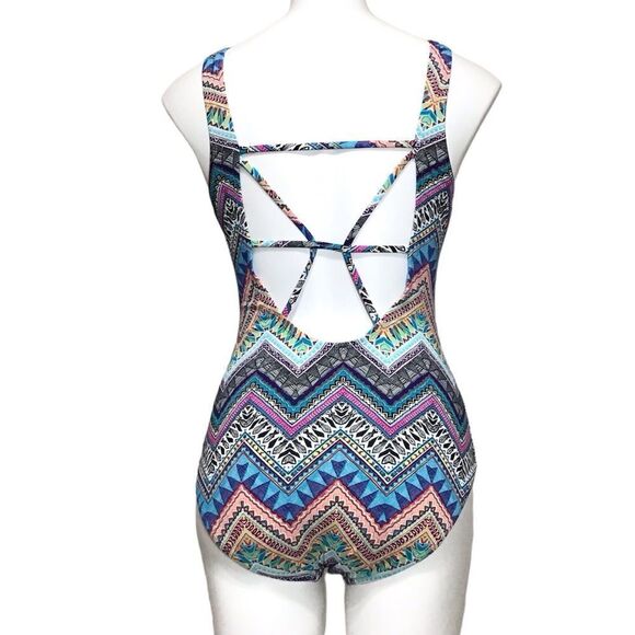 Liz Claiborne One Piece Cutout Swimsuit Size 6 - Picture 3 of 12
